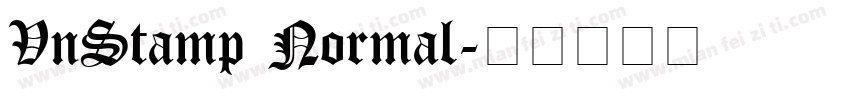 VnStamp Normal字体转换